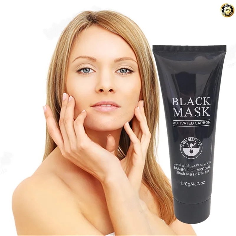 

4.02.OZ/Tube Black Mask Blackhead Remover Nose Mask Pore Strip Deep Cleasing Acne Treatment Mineral Mud Membranes Clay Mask