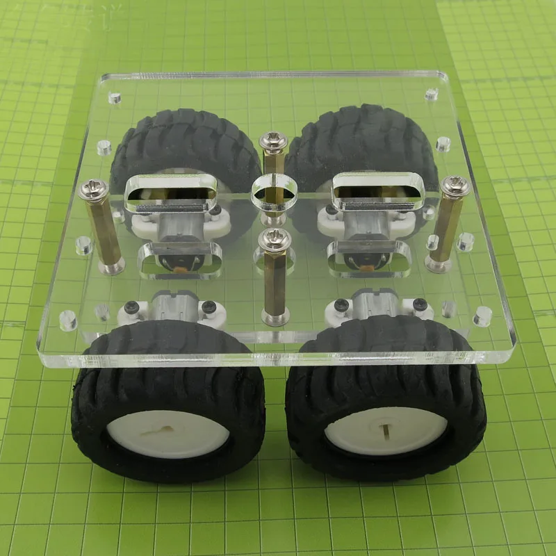 Акриловый N20 мотор умный 4wd робот шасси автомобиля для Arduino замедление двигателя