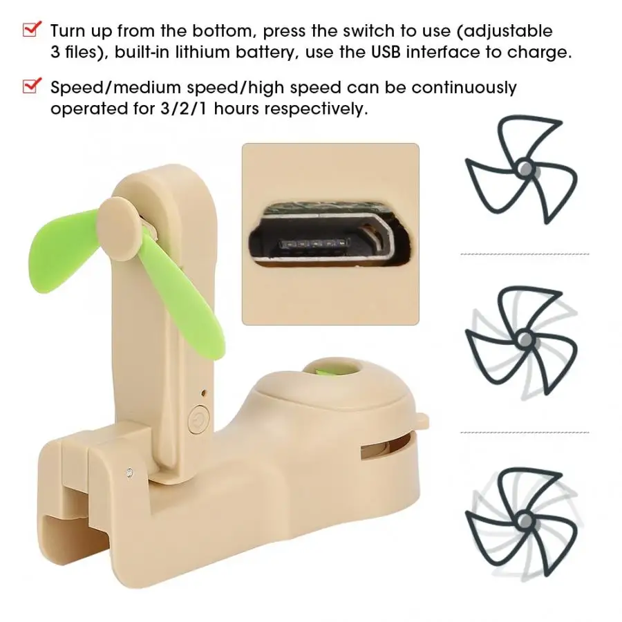 Универсальный мини портативный крутой вентилятор Автомобильный