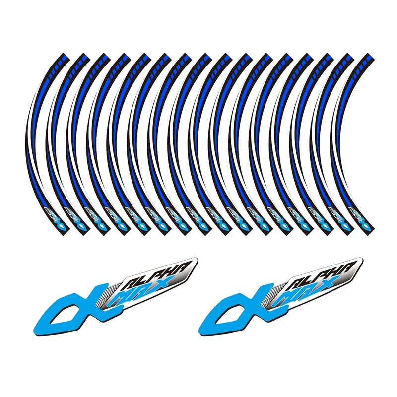 

KODASKIN Wheel Rim Stickers Tire Covers for PGO Scooter ALPHA MAX