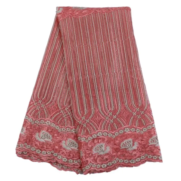 Фуксия Швейцарский Кружево материалы Африканский 2017 Высокое качество