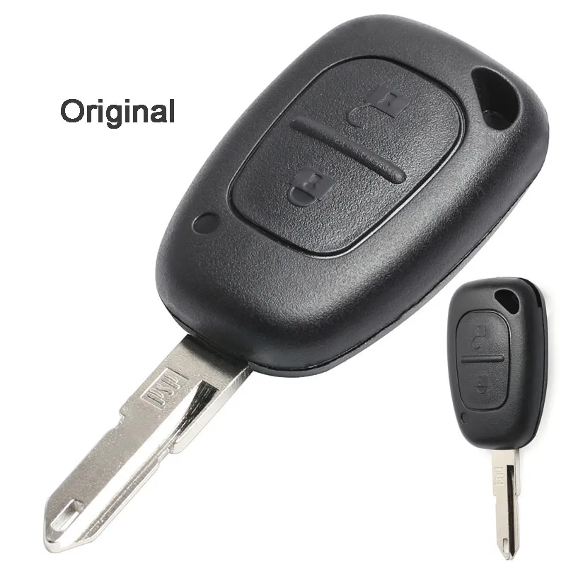 KEYECU 433MHz PCF7946 Chip 2 3 кнопочный оригинальный/обновленный флип строка для Renault Kango Master