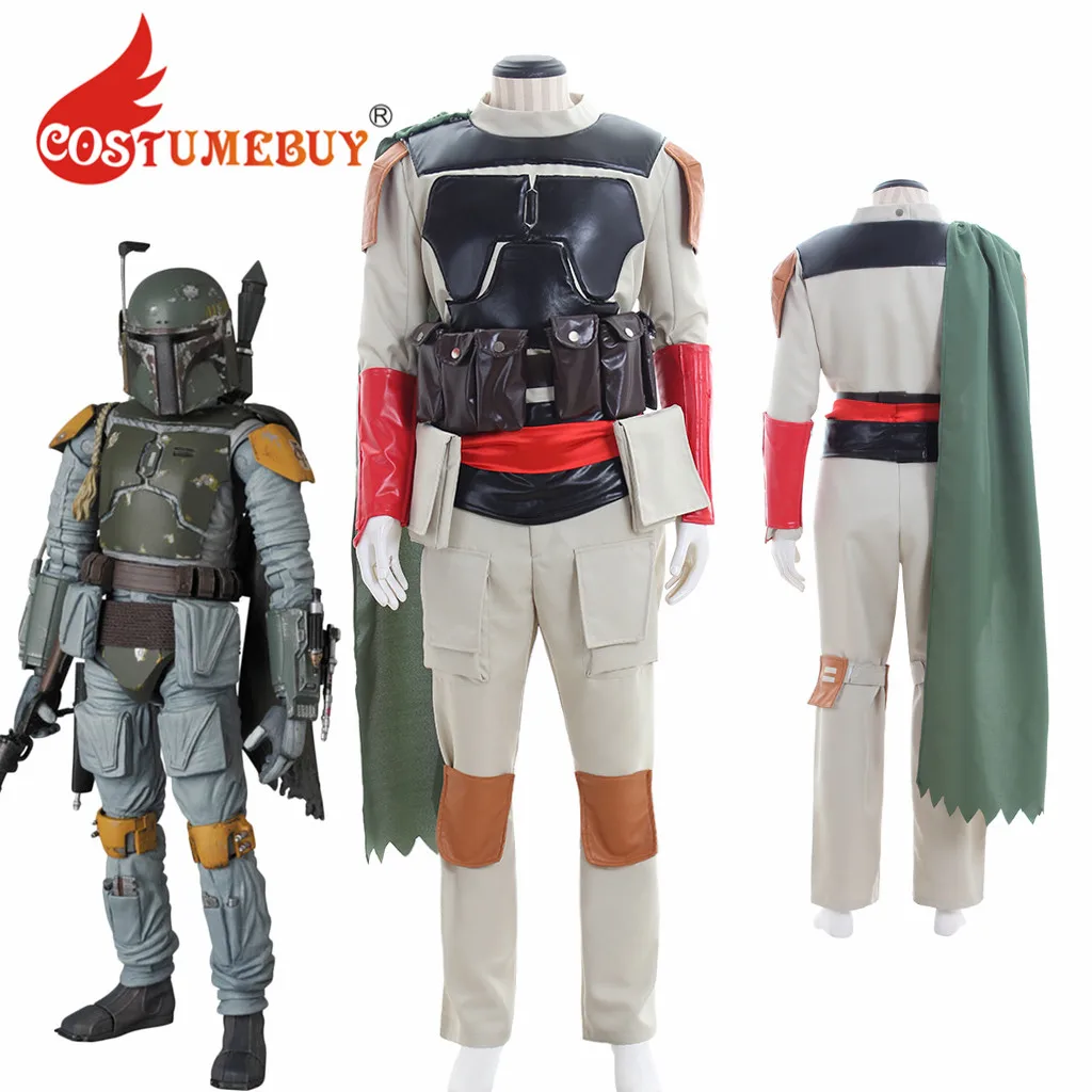 CostumeBuy Звездные Войны Боба Фетт Костюм взрослых Хэллоуин Необычные Вечерние карнавальный костюм L920