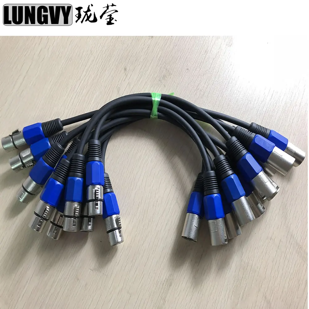 10 шт./лот 3-PIN DMX сигнальная линия(30 см) светодиодный PAR сцены кабель DMX DJ оборудование