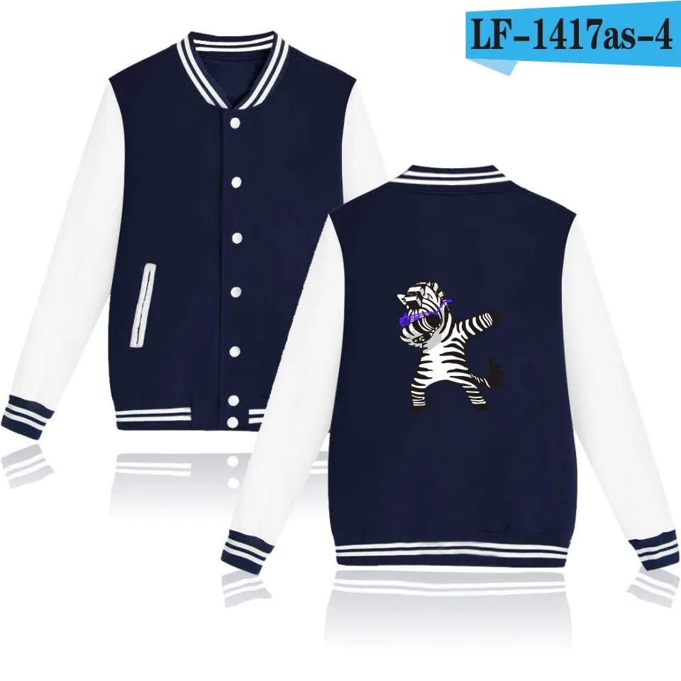 Navy Blue and Gray Куртка-бомбер с забавным принтом панды, собаки, кошки, единорога, casaco masculino, Мужская и Женская бейсбольная куртка, розовая, jaqueta feminina - Цвет: Navy Blue and Gray