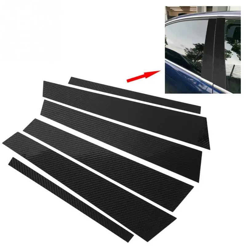 Автомобильное окно из углеродного волокна B-Искусственная Обложка декоративная