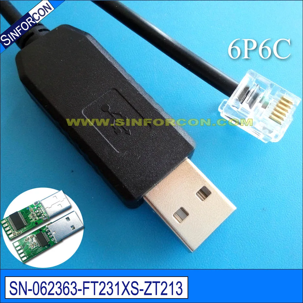 Кабель FTDI USB с разъемами rj11 rj12 rj45 rj25 rj9 4p4c 6p6c|6p6c cable|serial to usbusb serial |