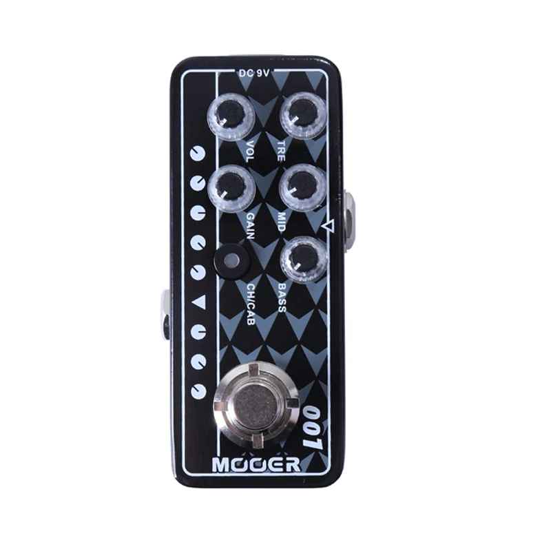 

Mooer Micro Digital Preamps 001 Gas Station Delay and reverb effects guitar pedal Independent 3 band EQ effect pedal MOOER knob