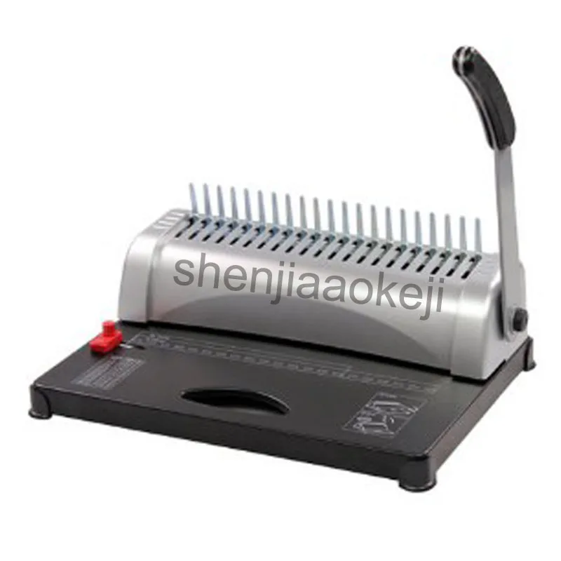 Manual Bookbinding machine GD-15 rubber ring clamp binding 21 hole punching comb contract tender | Компьютеры и офис