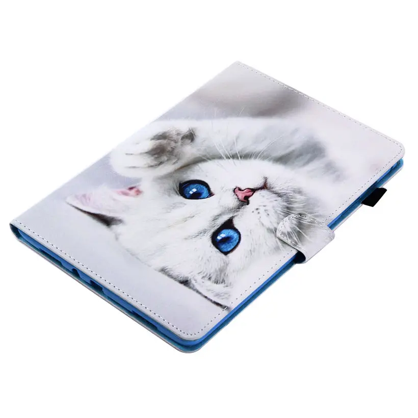 Женский модный чехол с рисунком кошки и бабочки для Samsung Galaxy Tab A 9 7|smart case|for samsung galaxy