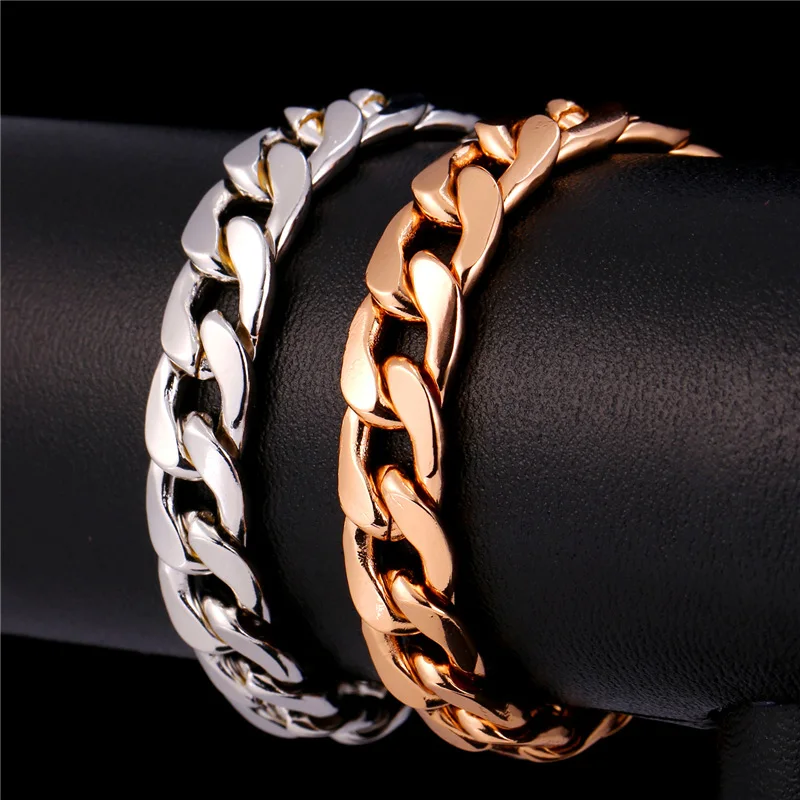 Мужской браслет цепочка из панцирного плетения 11 мм|curb chain bracelet|bracelet men jewelrychain