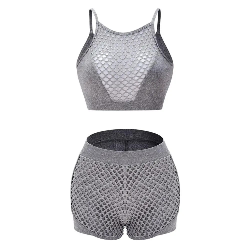 Комплект из 2 предметов для фитнеса и йоги с сеткой Dragon Fit женский бюстгальтер на