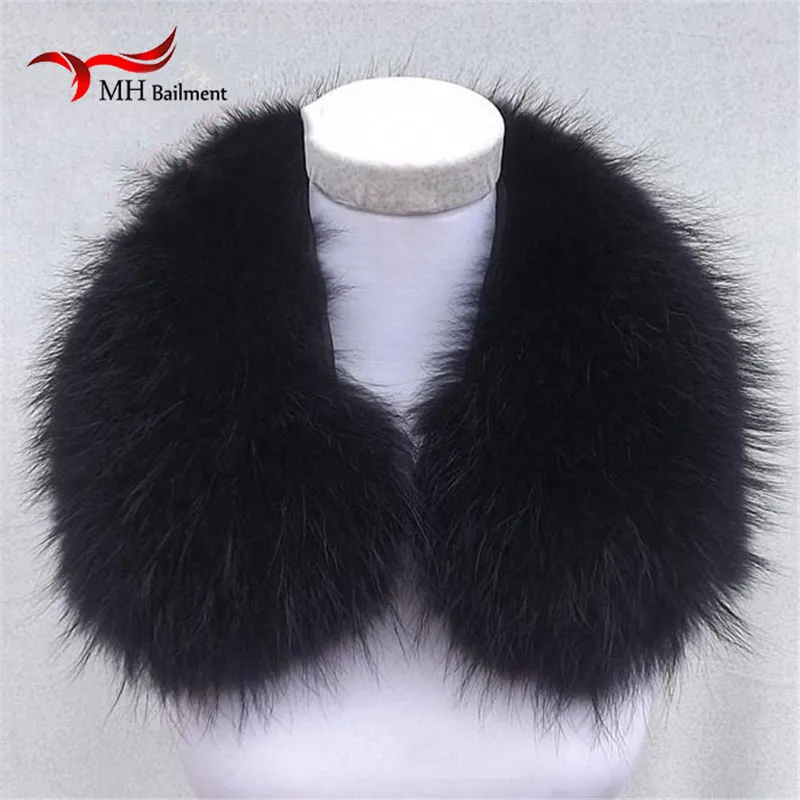 Женский шарф теплый подарок воротники из меха енота для куртки шарфы женские