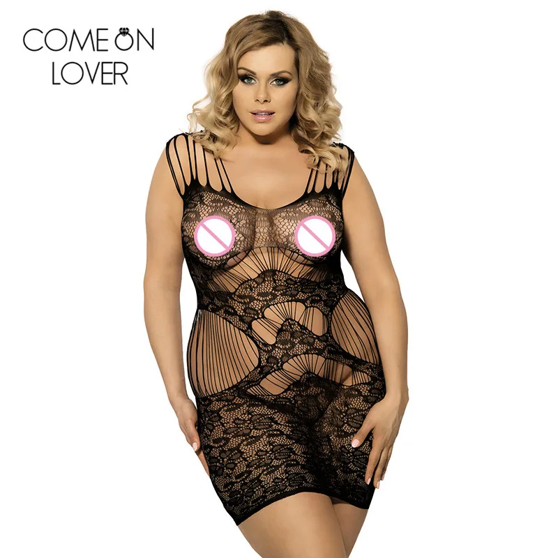 Comeonlover эротическое нижнее белье в сеточку сексуальные мини платья черное