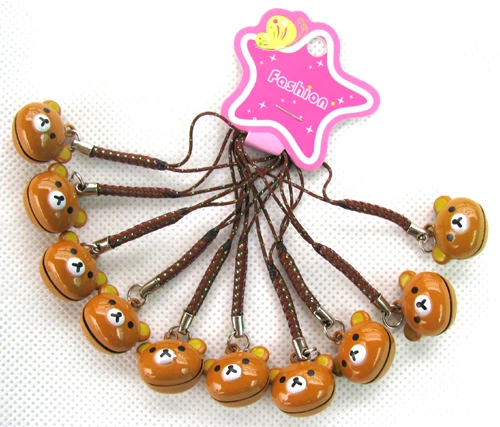 50 шт. подвеска в виде колокольчиков с логотипом Rilakkuma | Украшения и аксессуары
