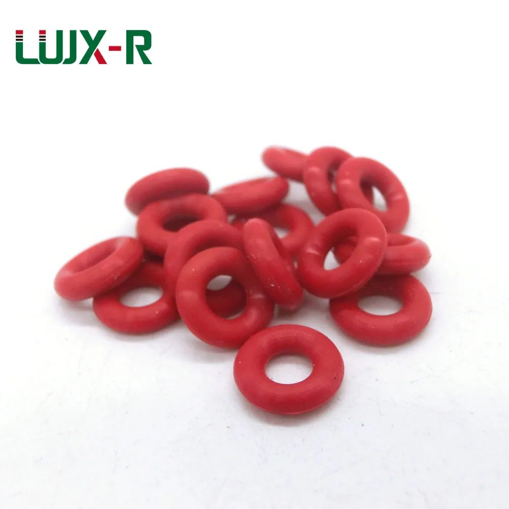 LUJX-R уплотнительное кольцо 5 мм красная силиконовая прокладка OD15/17/18/19/20/23/25/26/27 VMQ