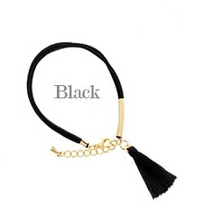 

A new mode of black jewelry fashion simple leather bracelets bracelets gifts for women's daughter