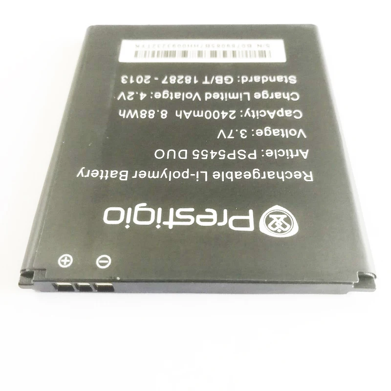 Сменный аккумулятор 3 7 В 2400 мАч для Prestigio PSP 5455 DUO мобильный телефон|mobile phone battery|battery