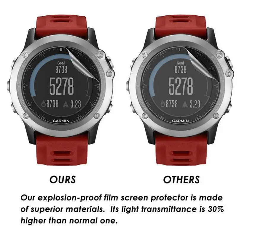 600 шт. мягкая прозрачная защитная пленка из ТПУ для Garmin Fenix 5/5S/5X chronos Forerunner 225/235