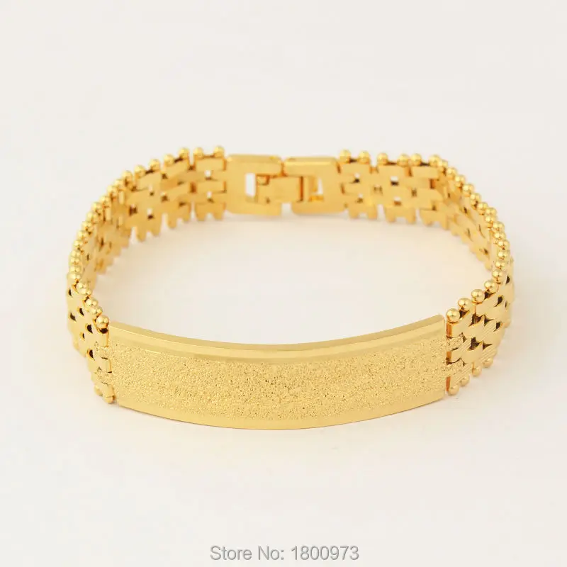 Wide15mm Позолоченные звенья цепи браслеты модные ювелирные изделия мужские женские