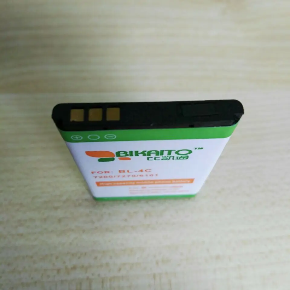 100% Оригинальный аккумулятор для мобильного телефона BIKAITO BL-4C Nokia 6100 6300 6125 S 6136 6170 6260