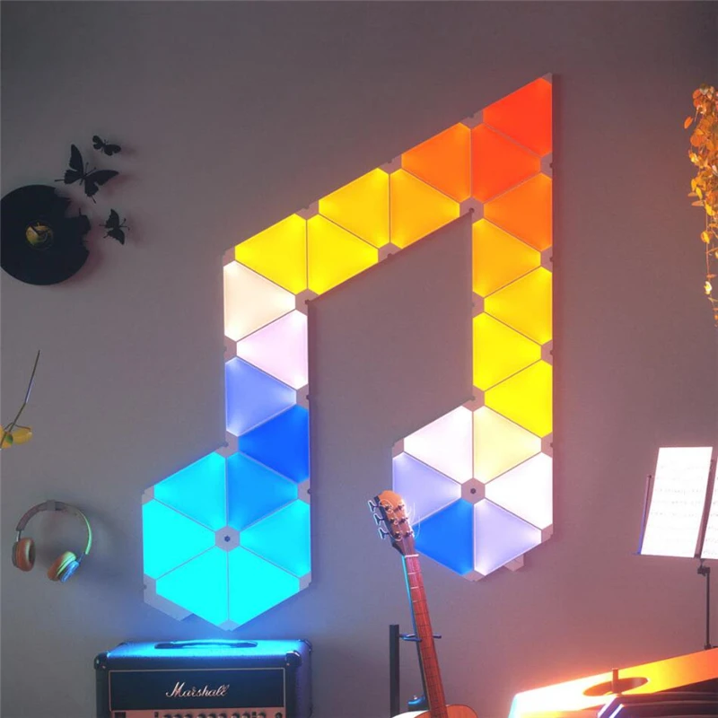 4 пакета Xiaomi Nanoleaf 16 миллионов полноцветная умная световая панель работает с Mijia