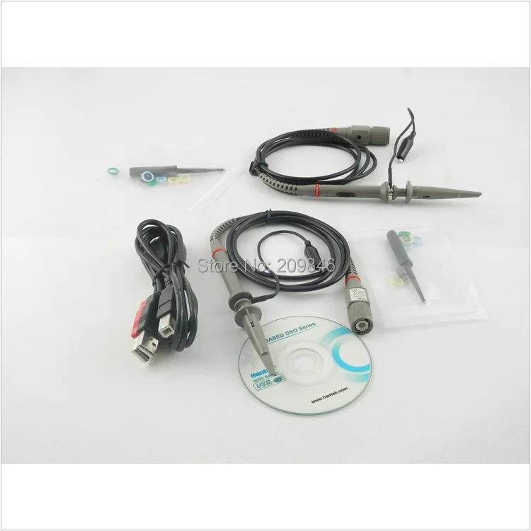 Новое поступление Hantek 6052BE Hantek6052BE 2 канала USB осциллограф для ПК 50 мГц осциллографа