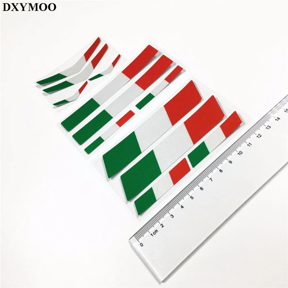 Национальным флагом Италии автомобиля Стикеры светоотражающие наклейки