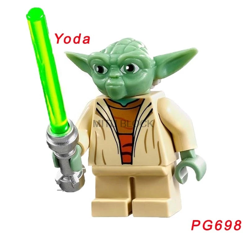pg698 Фигурки из Звездных Войн Leia Luke Jabba queen Padme Amidala C3Po Starwars Yoda Han Solo строительные блоки кирпичная игрушка - Цвет: pg698