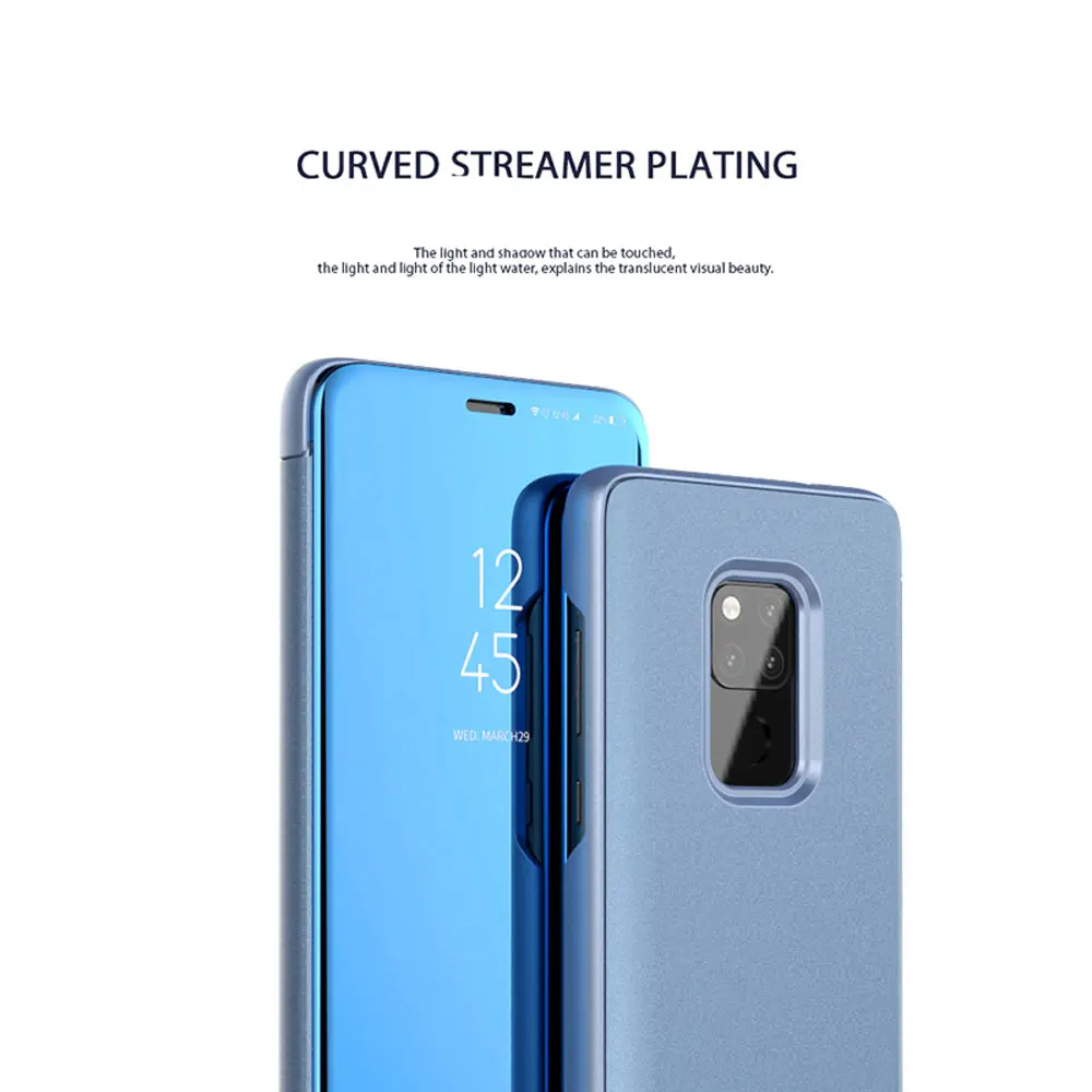Прозрачный умный зеркальный флип-чехол для HUAWEI P30 PRO LITE P30PRO P30LITE MATE 20 X P Smart 2019 Honor 8X