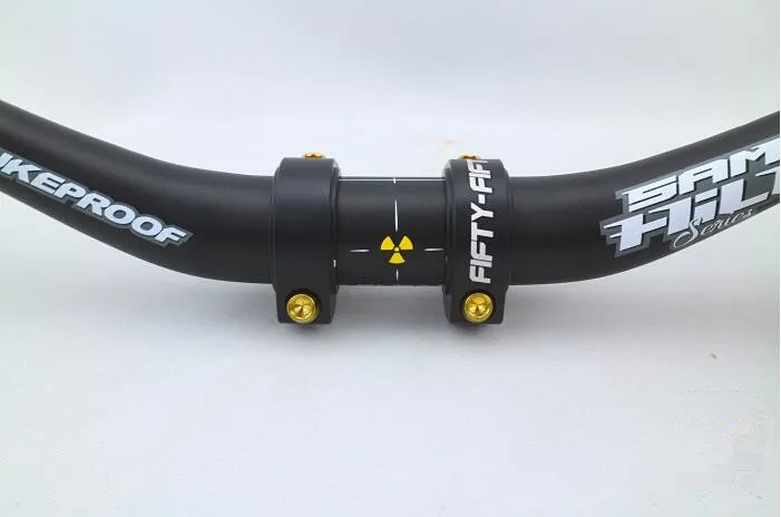 Пятьдесят DH из двух предметов углеродное волокно MTB ручной подвес CNC из сплава замок стебель для горных велосипедов стволовых Бар диаметр 30/45/50 мм