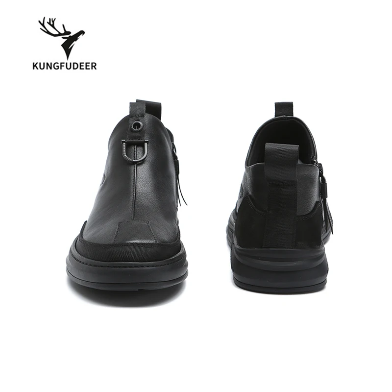 Spring new fashion leather loafers men's casual shoes joker Korean version of British men | Обувь