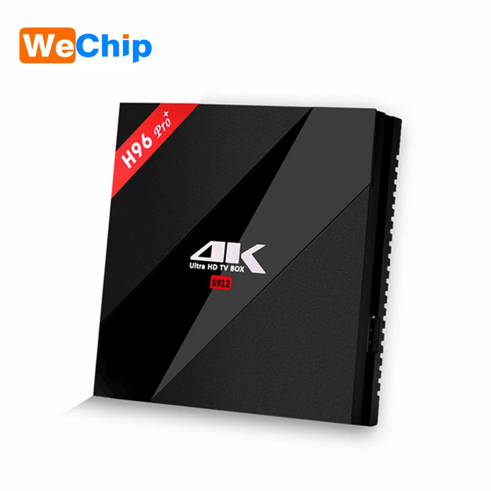 ТВ-приставка Wechip H96 Pro Plus + Android 7.1.2 Восьмиядерный Amlogic S912 3G 32G Wi-Fi 1000LAN Bluetooth 4.1PK X96 i8 с