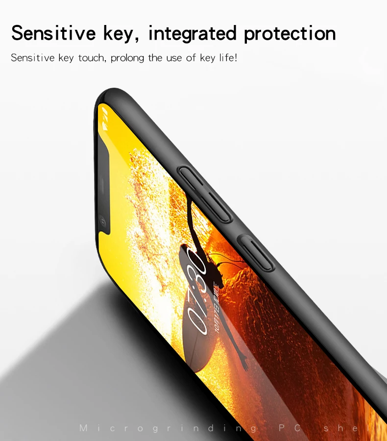 For Smooth Cover Nokia 8.1 Case Ultra-thin Hard PC Protective Back Cases for TA-1119 TA-1128 Phoenix Nokia8.1 HATOLY |