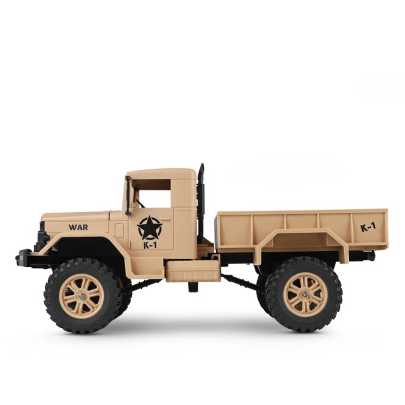 Новое поступление 124301 WLtoys 2 4G Радиоуправляемый автомобиль 1:12 военный грузовик 4WD