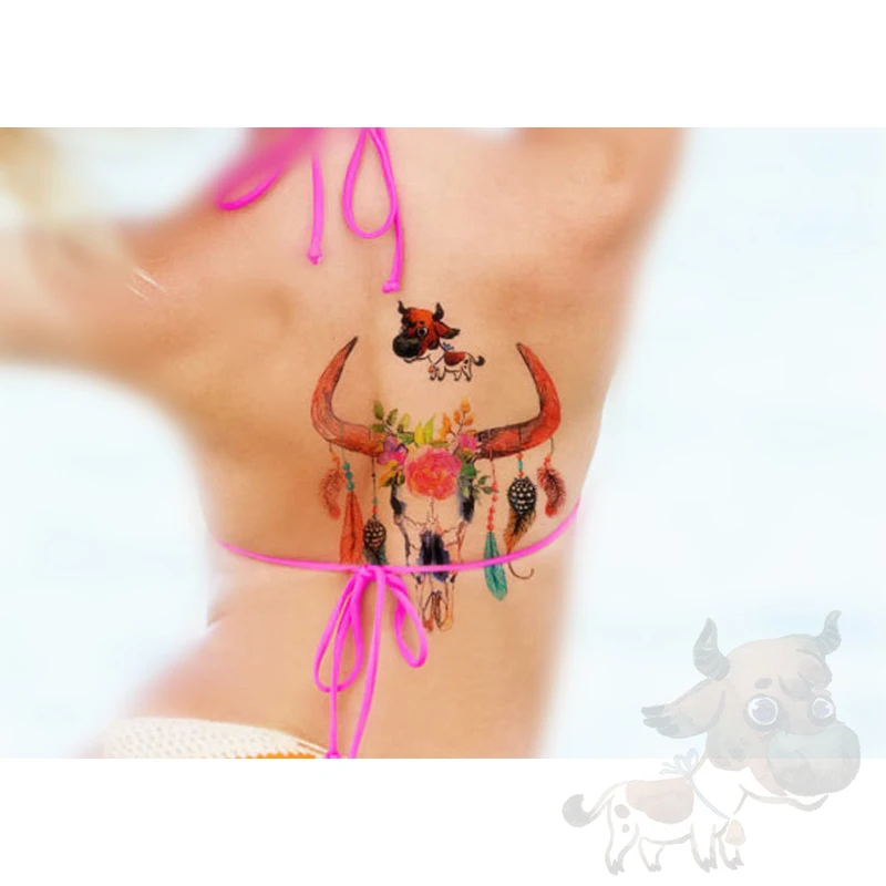 Временные татуировки водонепроницаемые наклейки китайские Зодиака Животные