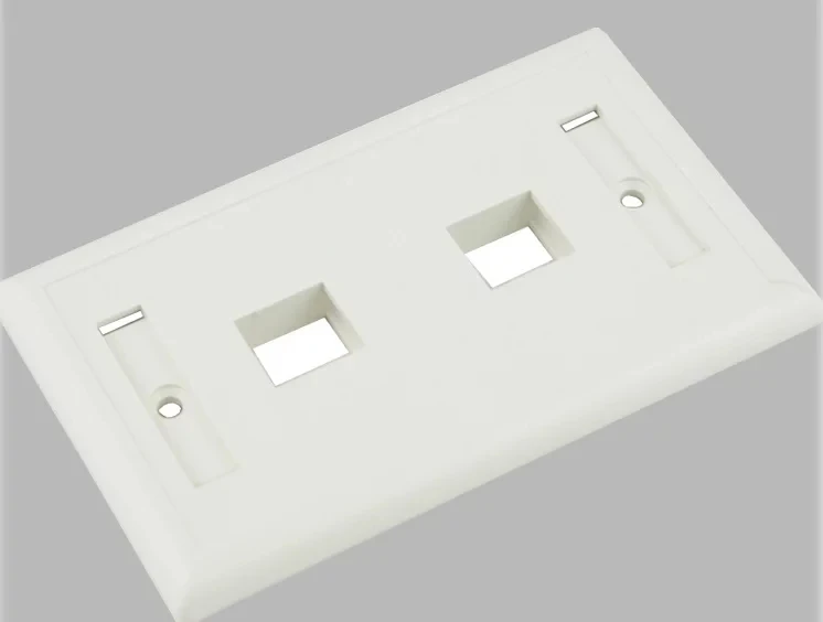 30 pcs face plate 120 type single/dual port ABS white color American panel factory ELINK front good quality wholesales | Мобильные
