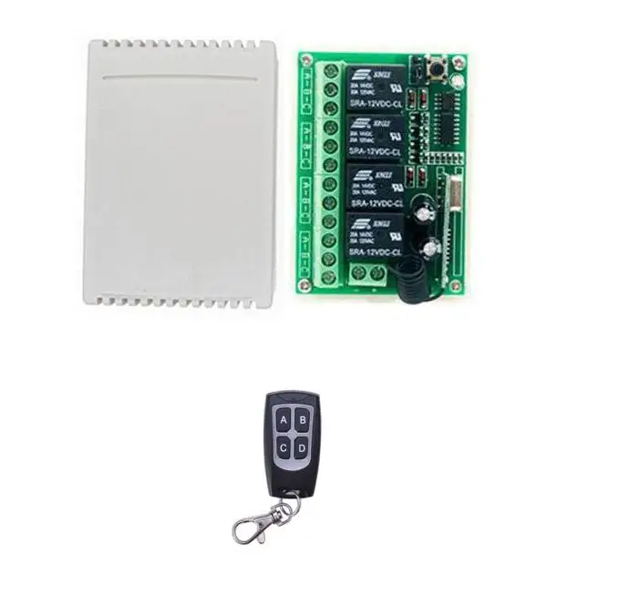 433 м DC12V 4CH RF Беспроводная система дистанционного управления teleswitch передатчик