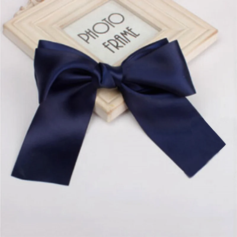 4 Fashion Ribbon Bow Hairclips Charming Large Casual Hairpin Boutique Cute Women Girls Bowknot Hair Accessories - Цвет: 4