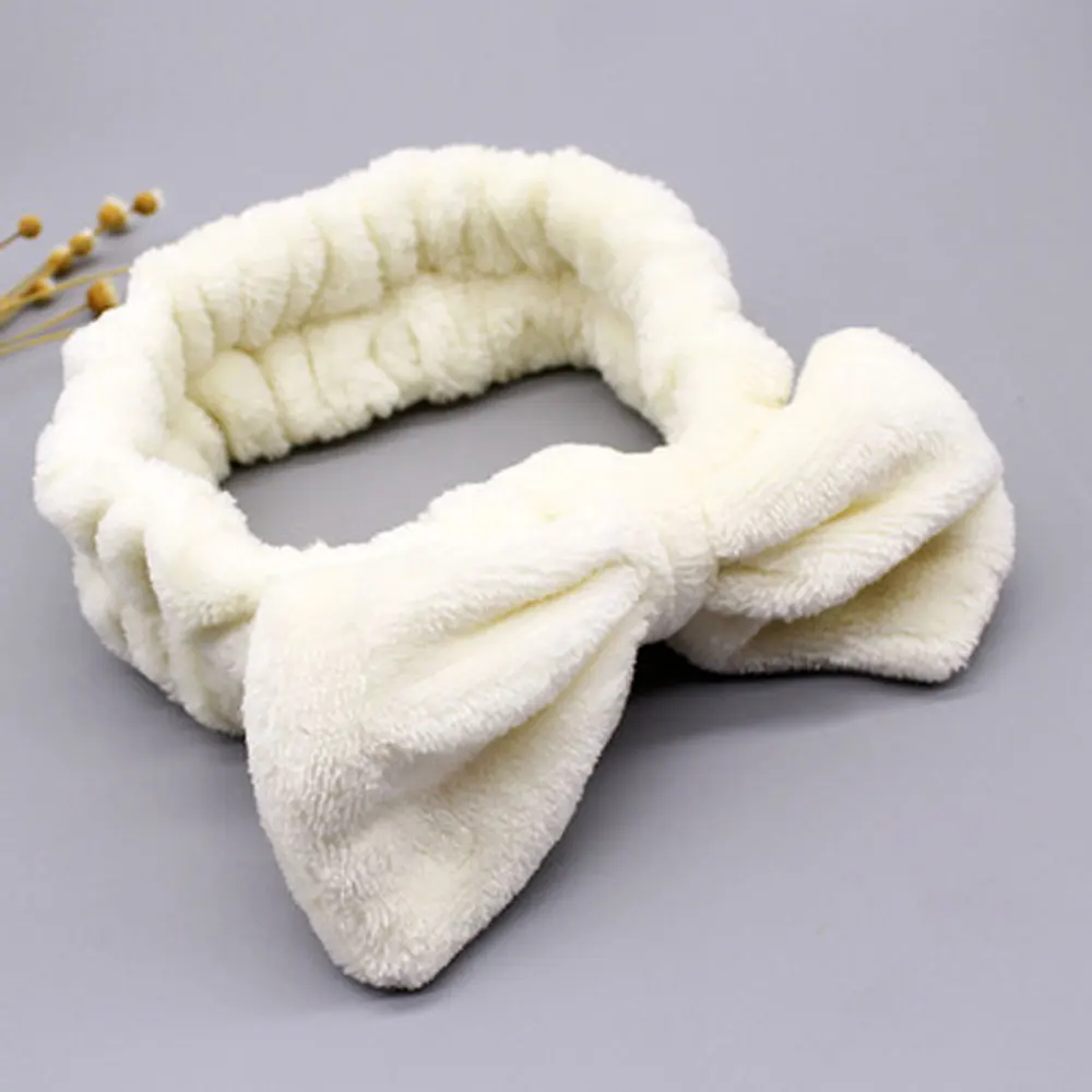 19 Коралловый флис Hairbow крест повязка для мытья лица макияж леди банная маска плотная повязка на голову эластичные мягкие аксессуары для волос в виде тюрбана - Цвет: 19