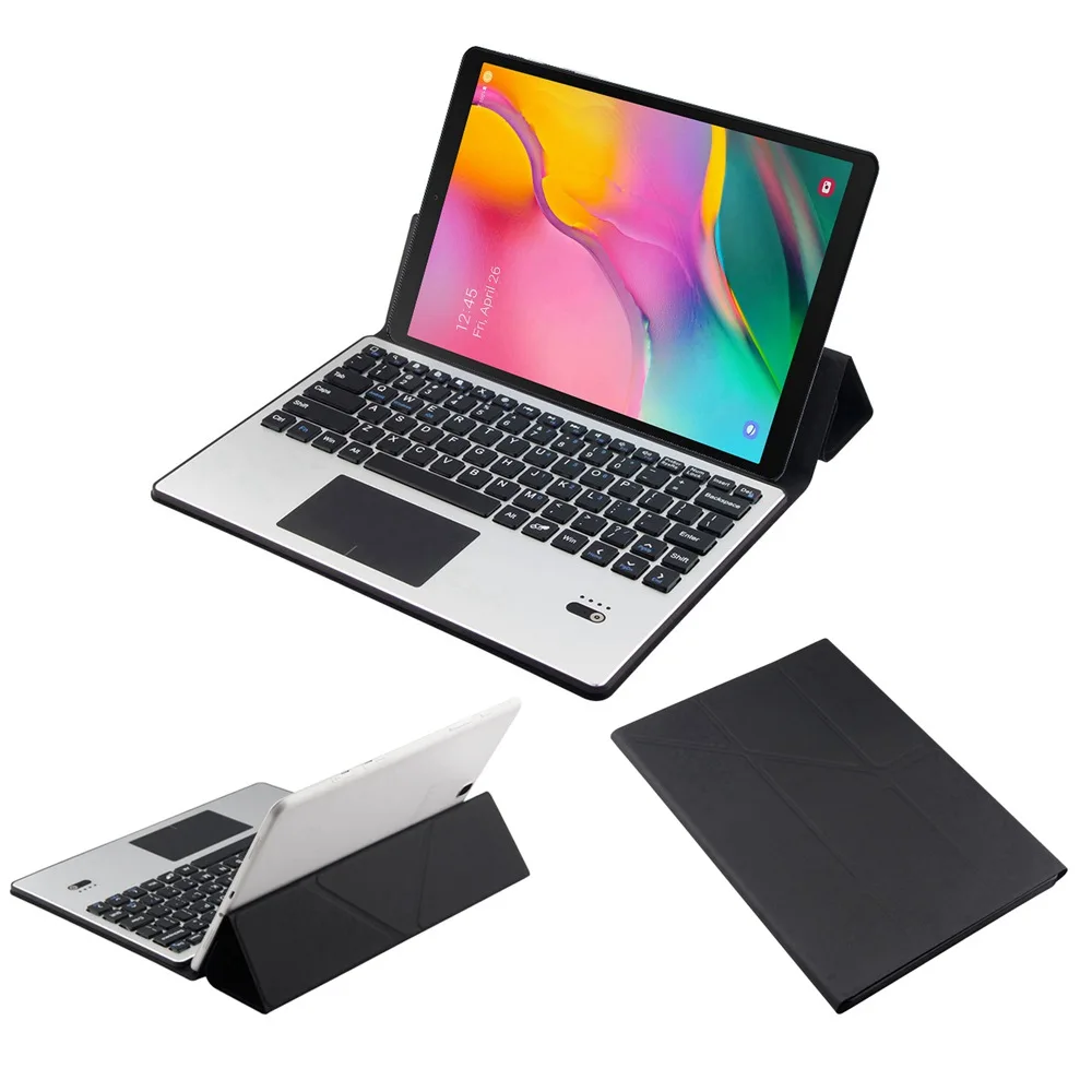 Для samsung Galaxy Tab S5e 10,5 T720 T725 защитный чехол из искусственной кожи с подставкой+ Съемная алюминиевая Bluetooth сенсорная клавиатура