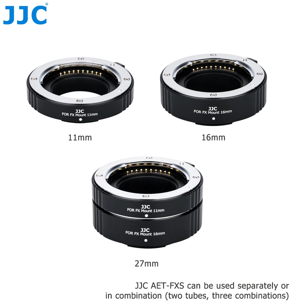 JJC MCEX-11 X Mount Auto Focus Macro Close Up Extension Tube Kit Smart Adapter Ring for Fujifilm XT30II XT30 XT3 XT4 XE4 | Электроника