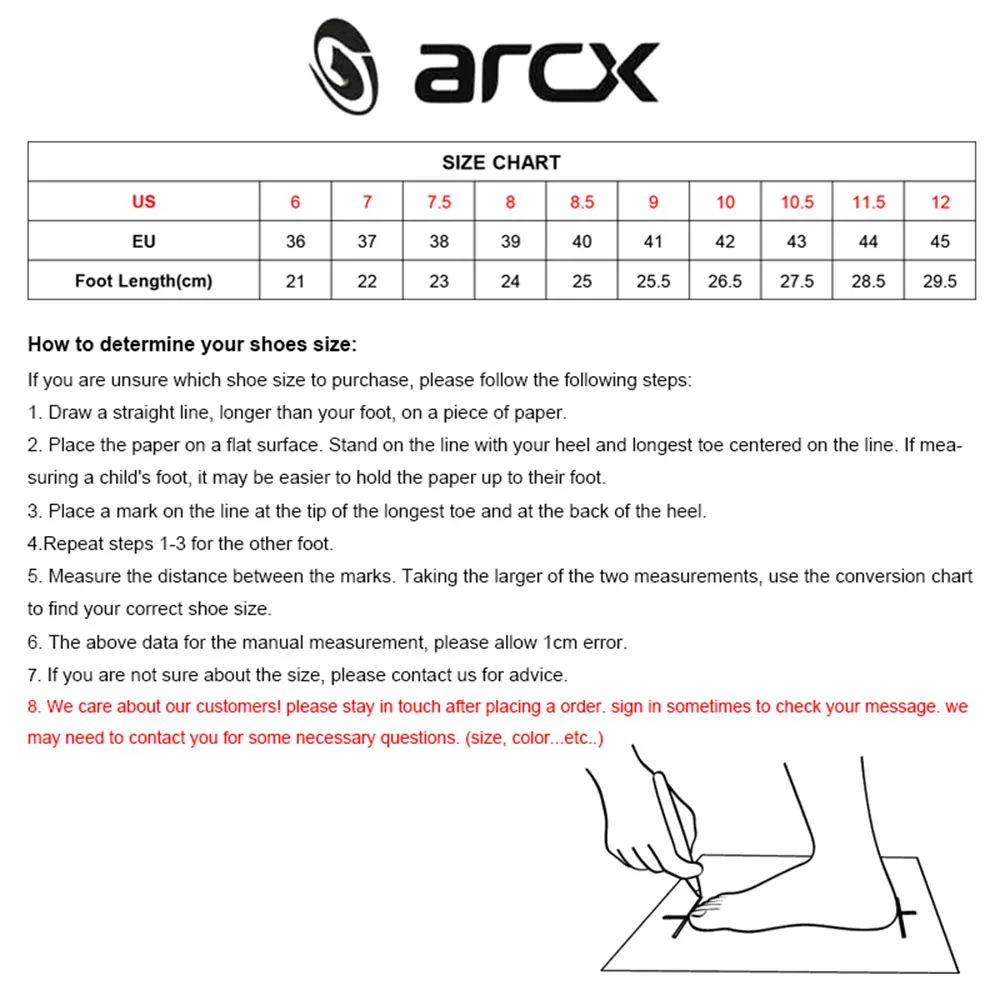 Мужские мотоциклетные ботинки ARCX черные кожаные байкерские уличные с