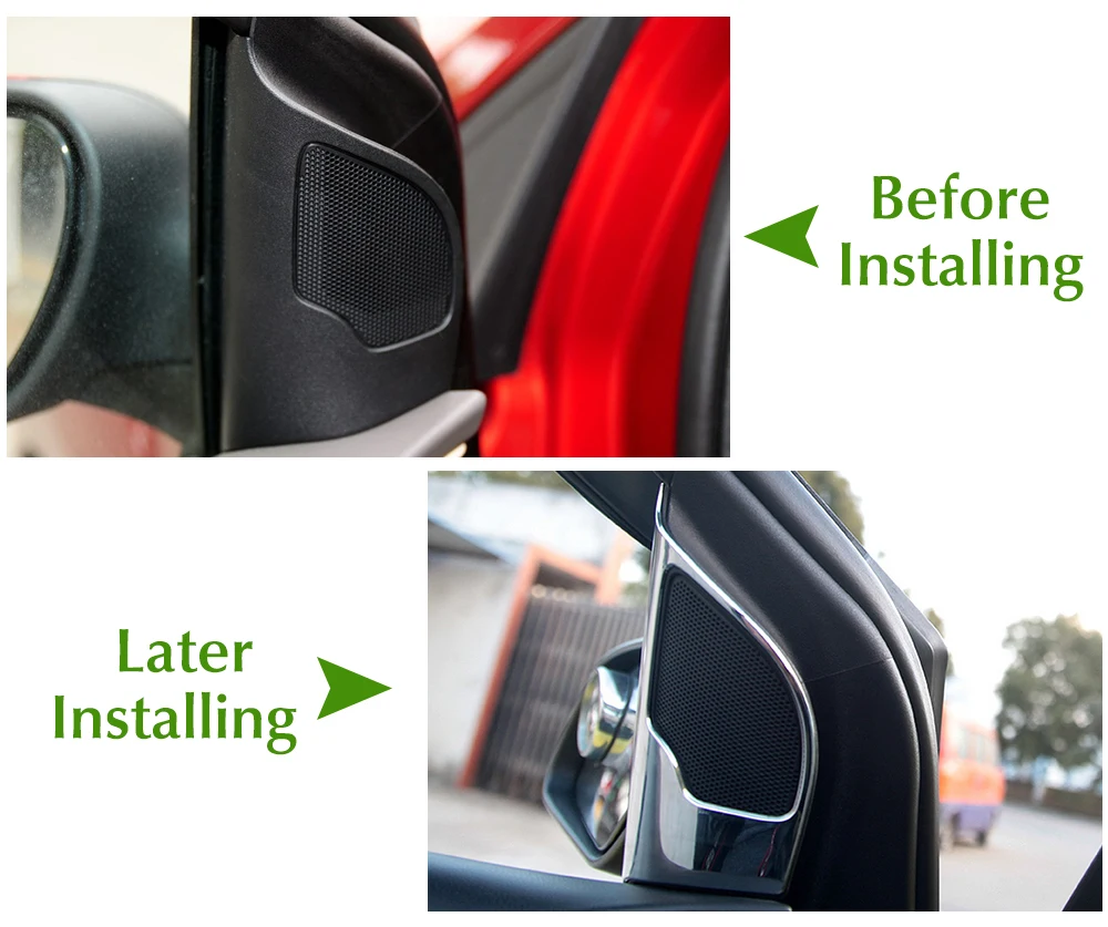 Автостайлинг колонна A аудио колонка твитер чехлы на раму обшивка интерьера для