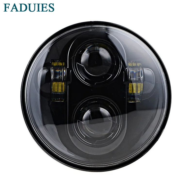 

FADUIES 5.75 Inch Motos Headlight Bulb 5 3/4" High Low Beam H4 LED Headlamp Driving Lights For Harley Motorcycle Lights