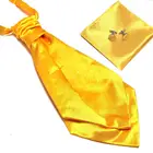 Галстук мужской HOOYI, платок, запонки, Аскот, 2019