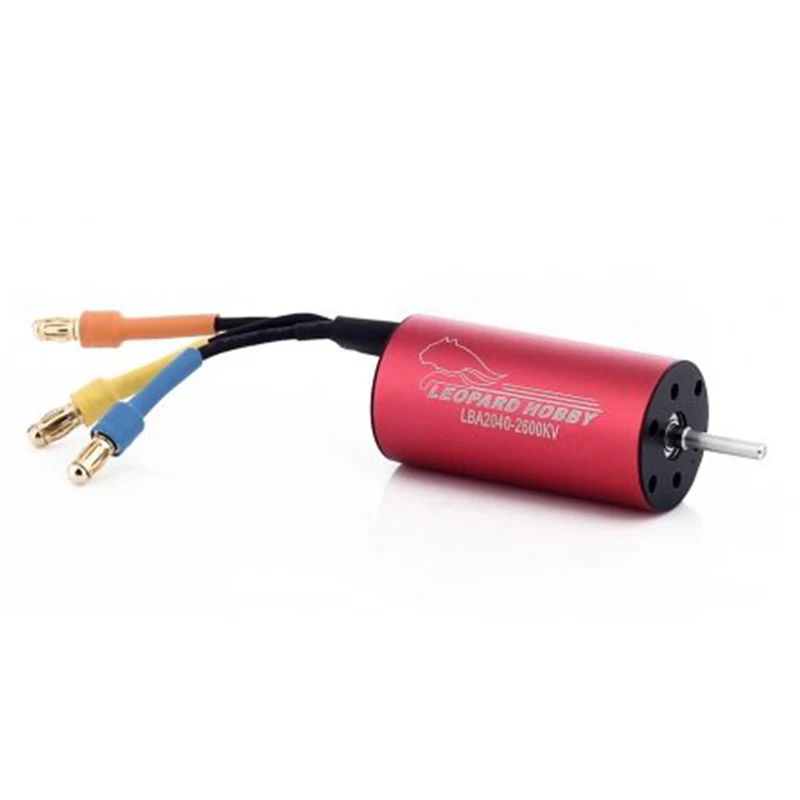 Леопардом хобби LBA2040 бесщеточный inrunner 2 полюса Бессенсорный двигатель 2040 12T 13T 22T 4800KV 4450KV 2600KV для RC 1/16 1/18 автомобиль Лодка
