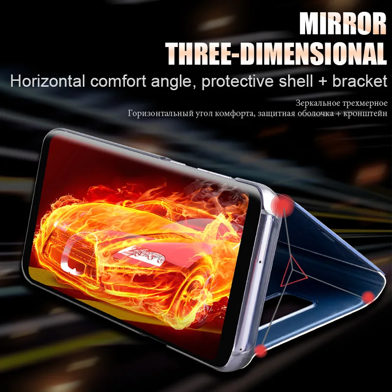 Luxury Flip Stand Smart View Cases For Xiaomi Redmi Note 4x 5 Pro 5A Phone Cover S2 4X 4A Plus Mi 6X A2 Case | Мобильные телефоны и