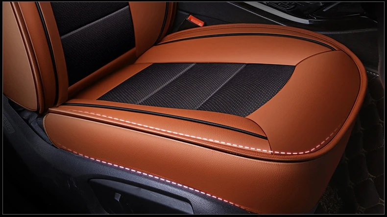 AutoDecorun перфорированная яловая кожа чехол для сиденья для Porsche Cayman аксессуары автомобильные чехлы для сидений 987 2 сиденья протектор 2013