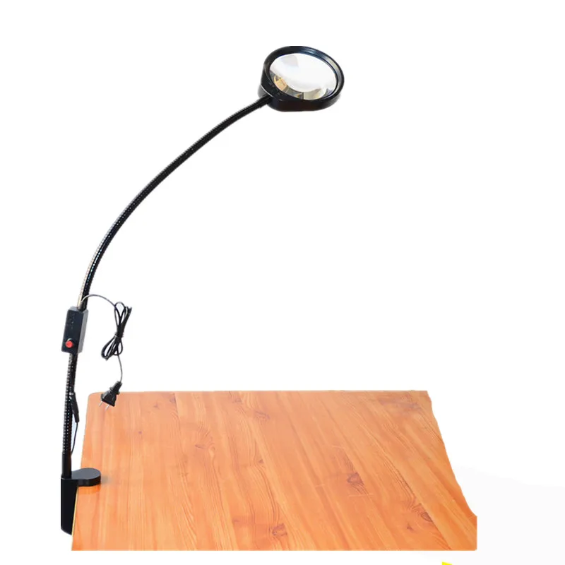Настольная Лупа с 8X увеличительным стеклом настольная машина мягким стержнем